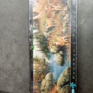 NEW  Panoramic Puzzle - Deer Scene
